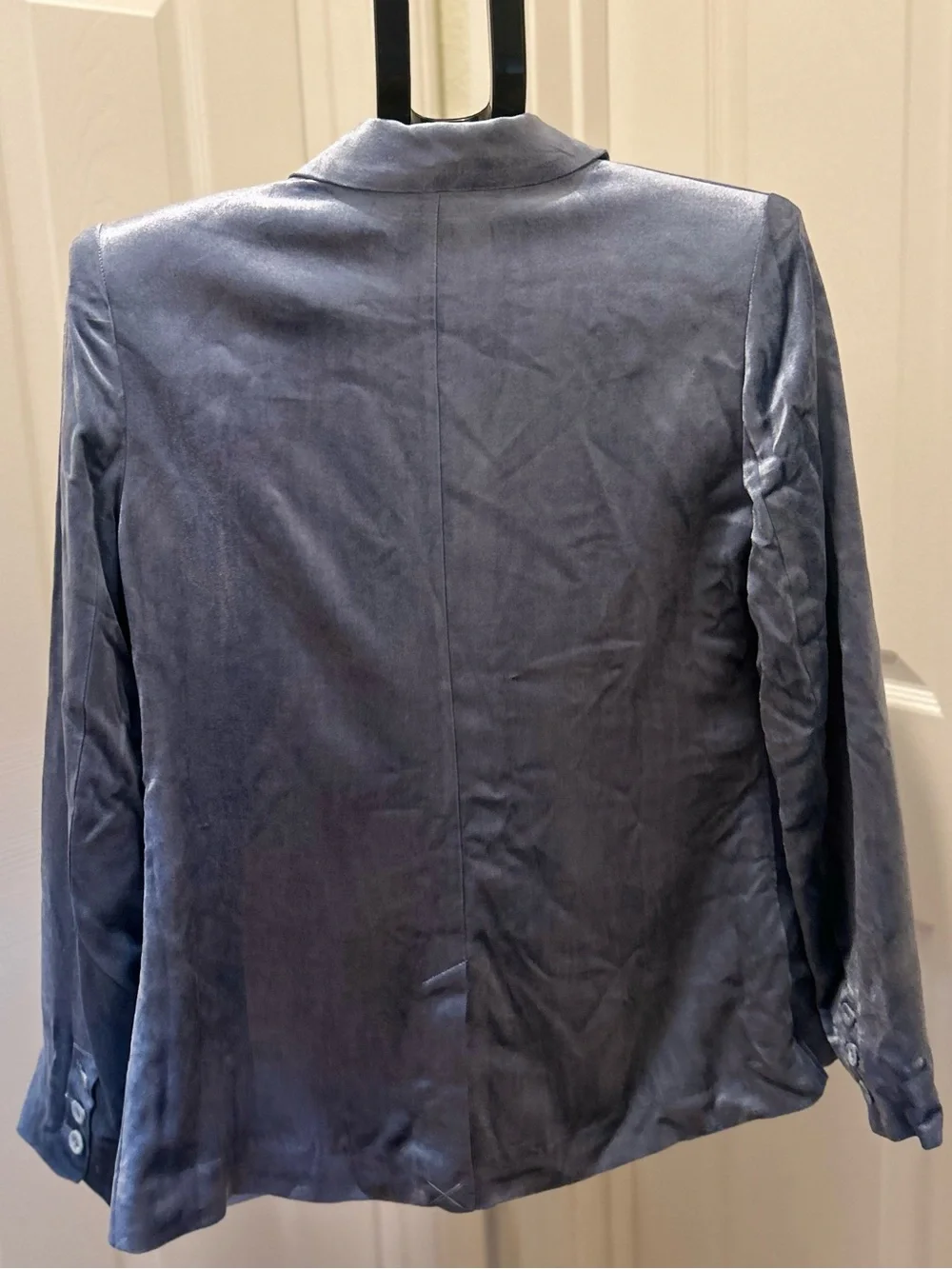 CAbi Velvet Single-Button Blazer in Slate Blue - Picture 6 of 9